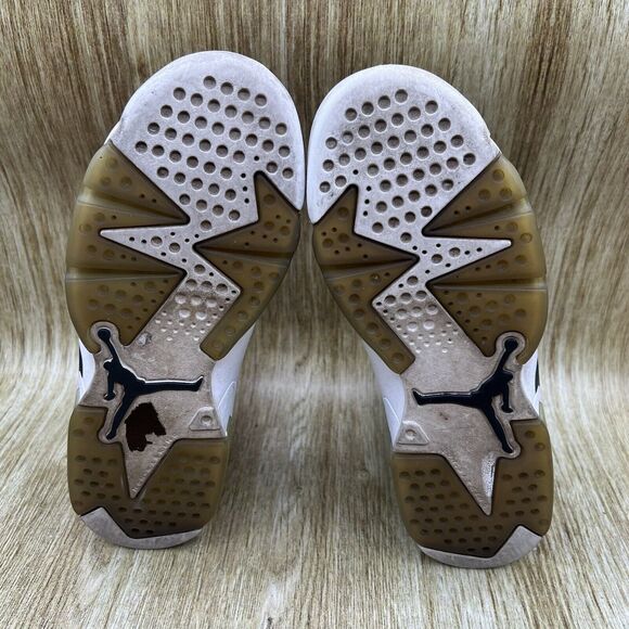 Youth Size 4.5Y Women's 6 - Nike Air Jordan 6 Retro Heiress Shoes Black Sneakers - Picture 7 of 10